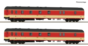 Roco 6210180 - H0 - 2-tlg. Set Bahnpostwagen Postschnellzug, ÖBB, Ep. IV-V - DC-Digital